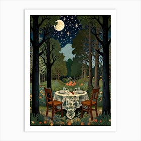 William Morris Dinner In The Woods Art Print