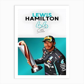 Lewis Hamilton F1 Art Print