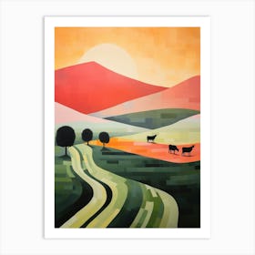 Pastoral Abstract Minimalist 10 Art Print