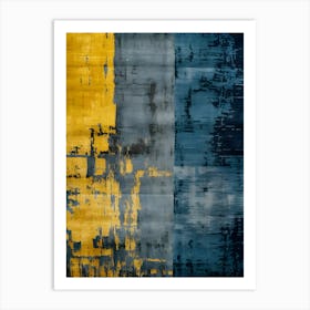 'Yellow And Blue' Art Print