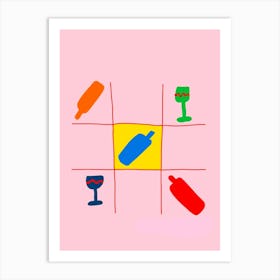 Game Of Tic Tac Toe Art Print