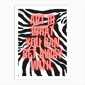 Andy Warhol Quote Art Print