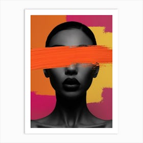 Abstract Portrait Of A Woman 2 Art Print