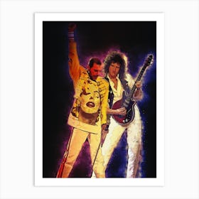 Spirit Of Best Friend Freddie Mercury And Brian May Art Print
