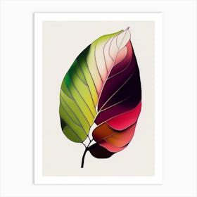 Rhododendron Leaf Abstract 2 Art Print