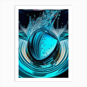 Water As A Symbol Of Life & Purification Waterscape Pop Art Photography 2 Art Print