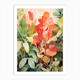 Tropical Plant Painting Ficus Art Print