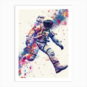 Astronaut In Space 11 Art Print