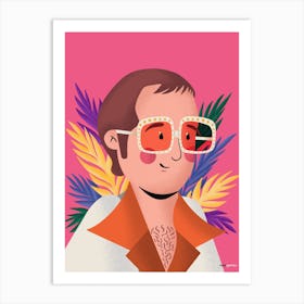 Elton John Portrait Art Print