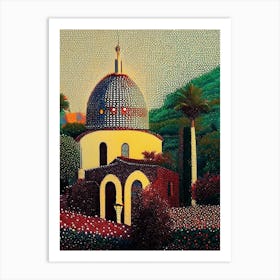 Fontana, City Us  Pointillism Art Print