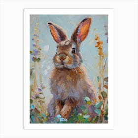 Mini Rex Rabbit Painting 1 Art Print