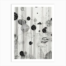 Black and White Art Print