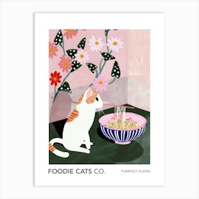 Foodie Cats Co Cat And Ramen 1 Art Print