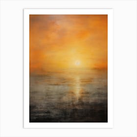 Sunset Over The Ocean 28 Art Print