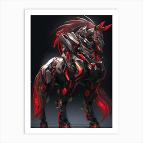 Futuristic Horse 4 Art Print