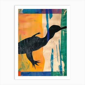 Platypus Duck 4 Cut Out Collage Art Print