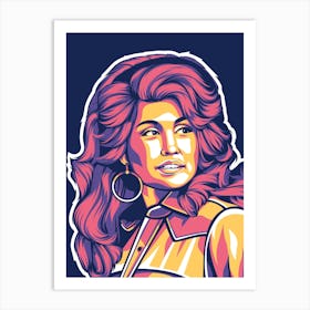 Dolly Parton WPAP Art Print