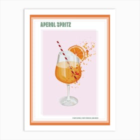 Aperol Spritz Cocktail Print Art Print
