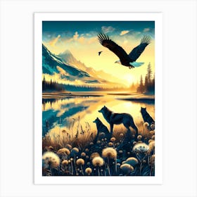 Wild Animal Illustration 135 Art Print