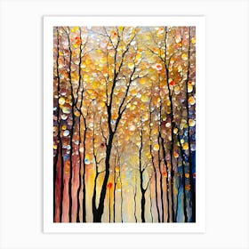 Abstract Of Trees 1 Art Print