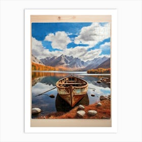 Boat On The Lake 22 Art Print