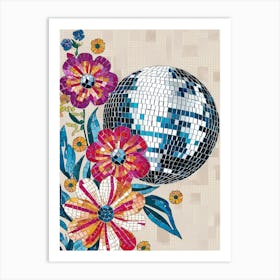 Disco Ball Mosaic 2 Art Print