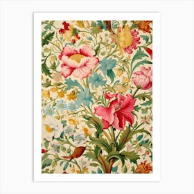 Floral Wallpaper 38 Art Print