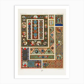 Middle Ages Pattern, Albert Racine 10 Art Print