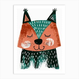 Fox Illustration 16 Art Print