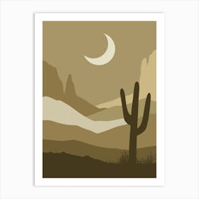 Cactus In The Desert 29 Art Print