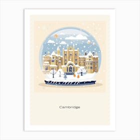 Cambridge United Kingdom 1 Snowglobe Poster Art Print