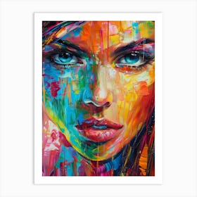 Woman'S Face 68 Art Print