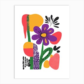 Abstract Flowers 13 Art Print