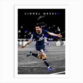 Lionel Messi Psg 1 Art Print