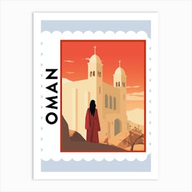 Oman 2 Travel Stamp Poster Art Print