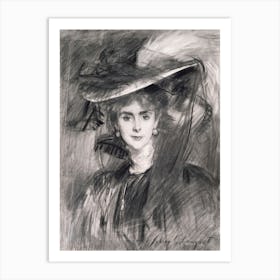 Portrait Of The Baroness De Meyer, John Singer Sargent Art Print
