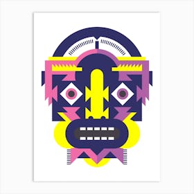 Geometric Mask Art Print