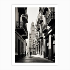 Alicante, Spain, Black And White Analogue Photography 2 Art Print
