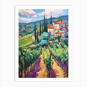 Chianti Italy 4 Fauvist Painting Art Print