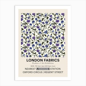 Poster Jasmine Jive Bloom London Fabrics Floral Pattern 4 Art Print