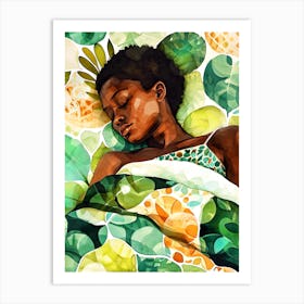 Woman Sleeping Art Print