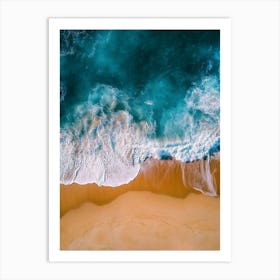 Aerial View Of A Beach 134 Art Print