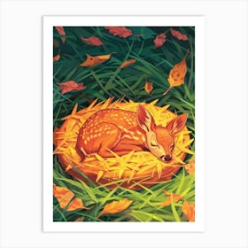 Fawn Illustration 9 Art Print