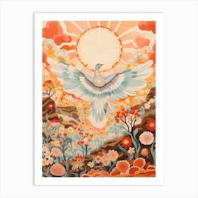 Dove 3 Detailed Bird Painting Art Print