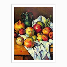 Onion 3 Cezanne Style vegetable Art Print