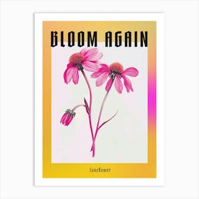 Hot Pink Coneflower Poster Art Print