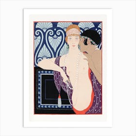 Les Trois Beautes De Mnasidika (1922), George Barbier Art Print