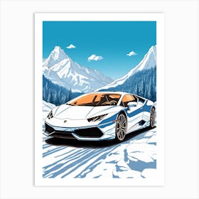 Lamborghini Huracan Tropical  2 Art Print