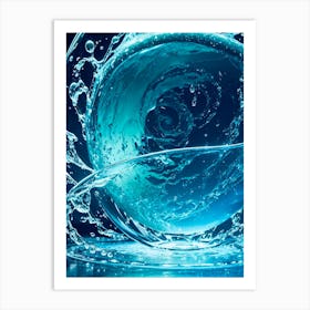 Water Splash Art Print