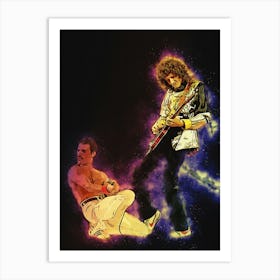 Spirit Of Freddie Mercury & Brian May Montreal 1981 Art Print